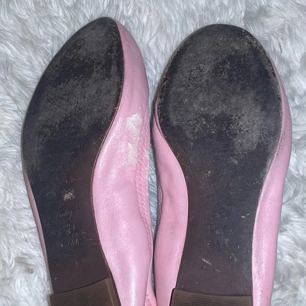Tory Burch women’s pink rhinestone logo flat shoes size 6.5
